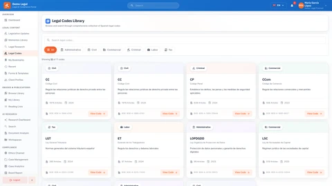 Legal Codes - Comprehensive legal content platform